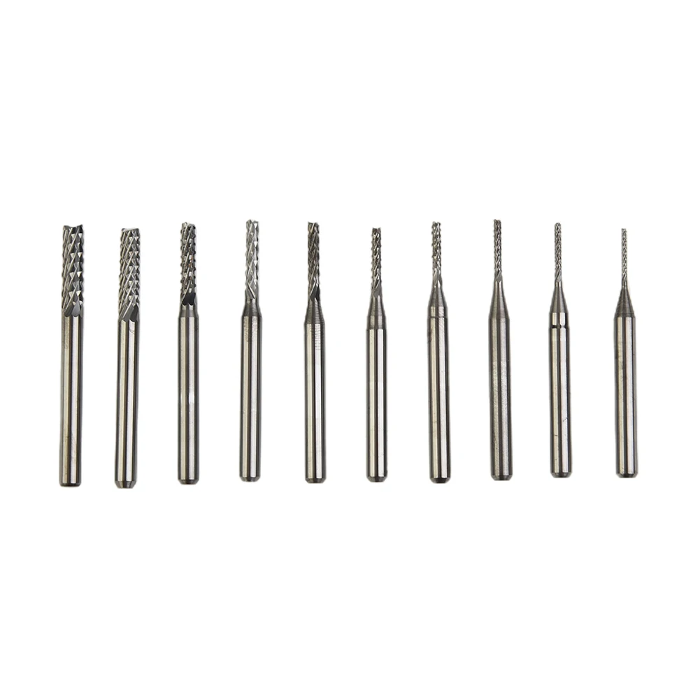10x 1/8" 0.8-3.175mm PCB Drill Bit Set Engraving Cutter Rotary CNC End Mill Ark High Speed Steel Titanium Coated Drill Set
10x 1/8" 0.8-3.175mm PCB Drill Bit Set Engraving Cutter Rotary CNC End Mill Ark High Speed Steel Titanium Coated Drill Set