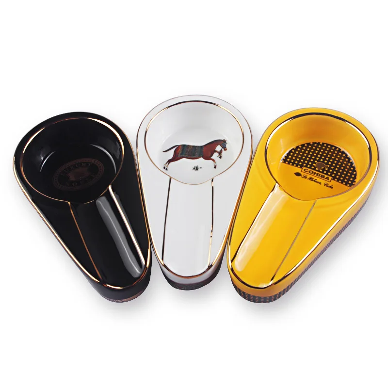 Cigar ashtray fashion single home cigar Accessories portable ceramic ashtray Four colors optional
Cigar ashtray fashion single home cigar Accessories portable ceramic ashtray Four colors optional
