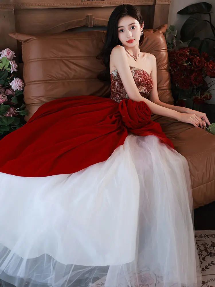 Harajpee Princess Toast Bride 2024 New Engagement Wedding Retro Light Luxury Dresses 18 Year Old Adult Gift Evening Vestido Girl
Harajpee Princess Toast Bride 2024 New Engagement Wedding Retro Light Luxury Dresses 18 Year Old Adult Gift Evening Vestido Girl