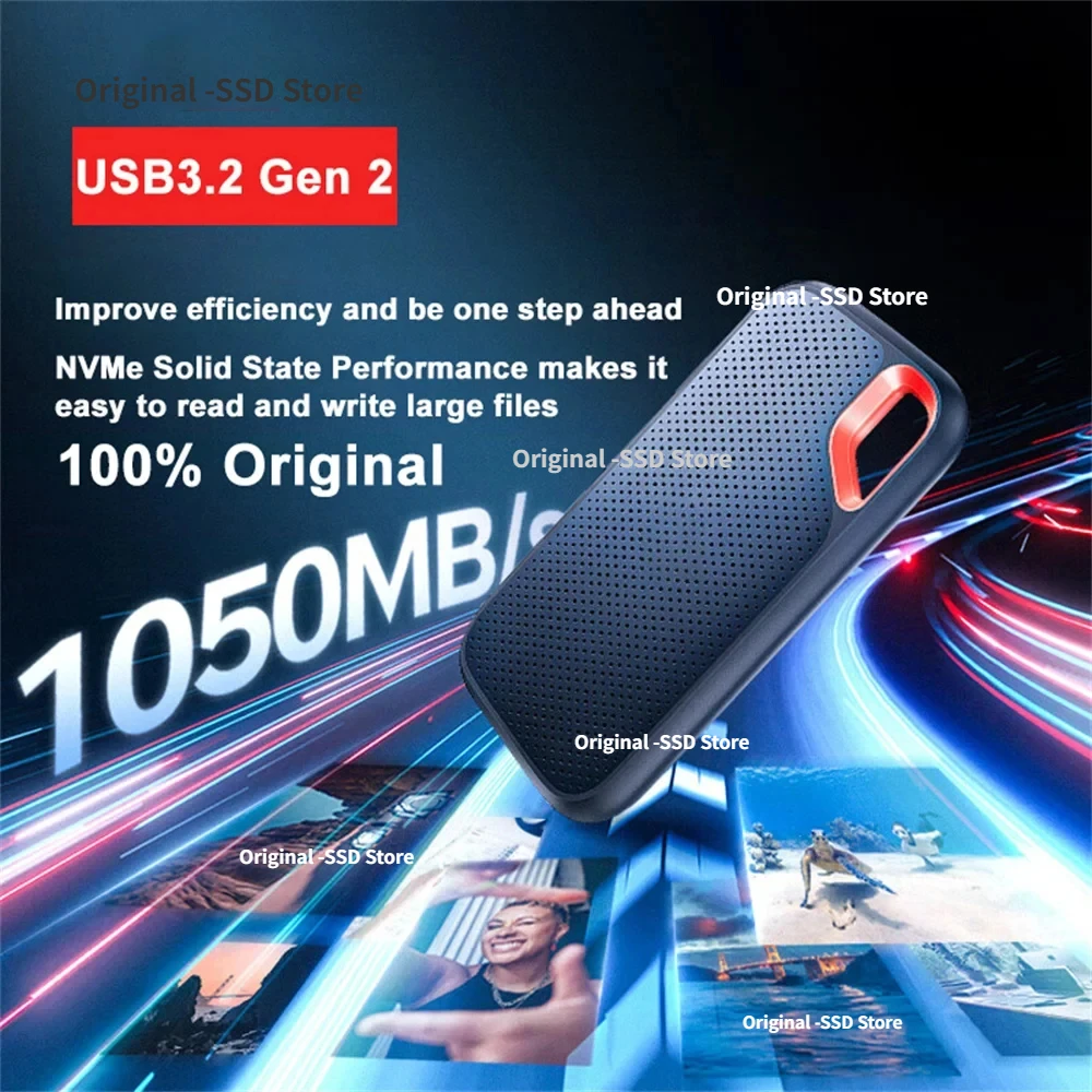 SSD E61 2TB 16TB 256TB USB 3.2 Type-A/C Portable External Solid State Drive NVME Hard Disk 100% Original Small Portable For PS5
SSD E61 2TB 16TB 256TB USB 3.2 Type-A/C Portable External Solid State Drive NVME Hard Disk 100% Original Small Portable For PS5