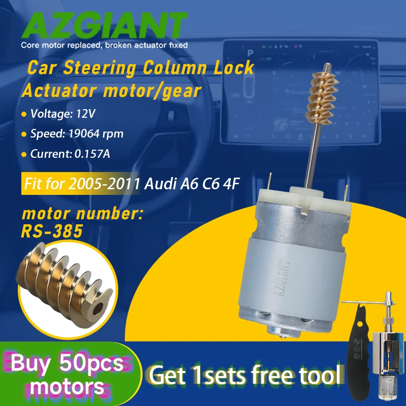 Car Steering Column Flange Ignition motor RS-385 Worm Tools for 2005-2011 A6 C6 4F electric car conversion kit accessories DIY
Car Steering Column Flange Ignition motor RS-385 Worm Tools for 2005-2011 A6 C6 4F electric car conversion kit accessories DIY
