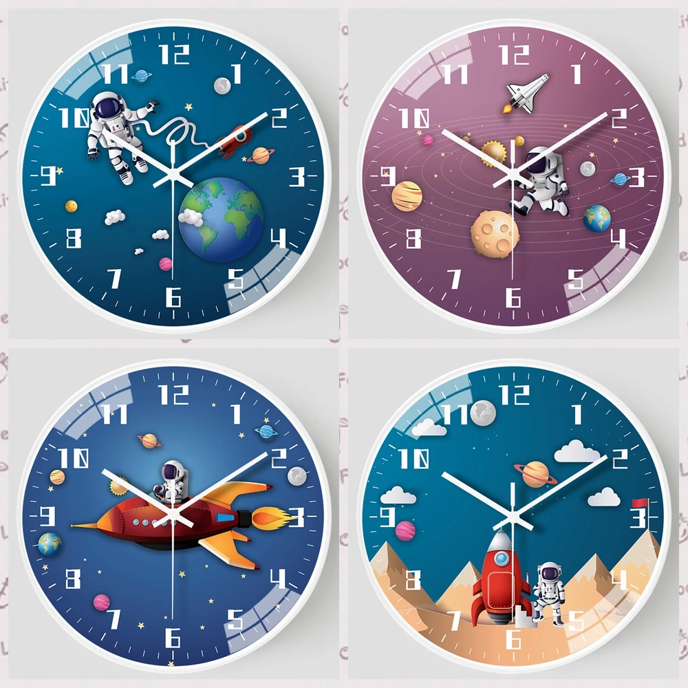 New 8 Inch Cartoon Wall Clock Modern Design Silent Clock Kids Living Room Bedroom Learning Clock Cute Astronaut Wall Decor Gift
New 8 Inch Cartoon Wall Clock Modern Design Silent Clock Kids Living Room Bedroom Learning Clock Cute Astronaut Wall Decor Gift
