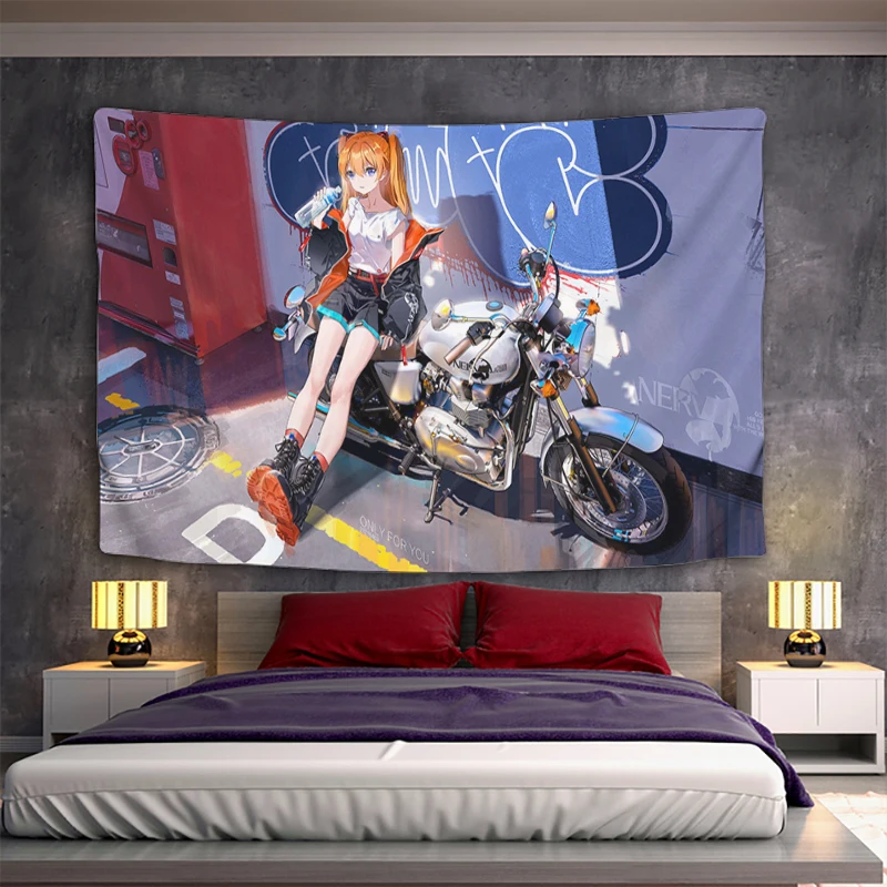 Fabric Tapestry for Wall Decoration Home E-Evangelion Kawaii Room Decor Aesthetic Headboards Anime Tapestries Bedroom Hanging 
Fabric Tapestry for Wall Decoration Home E-Evangelion Kawaii Room Decor Aesthetic Headboards Anime Tapestries Bedroom Hanging