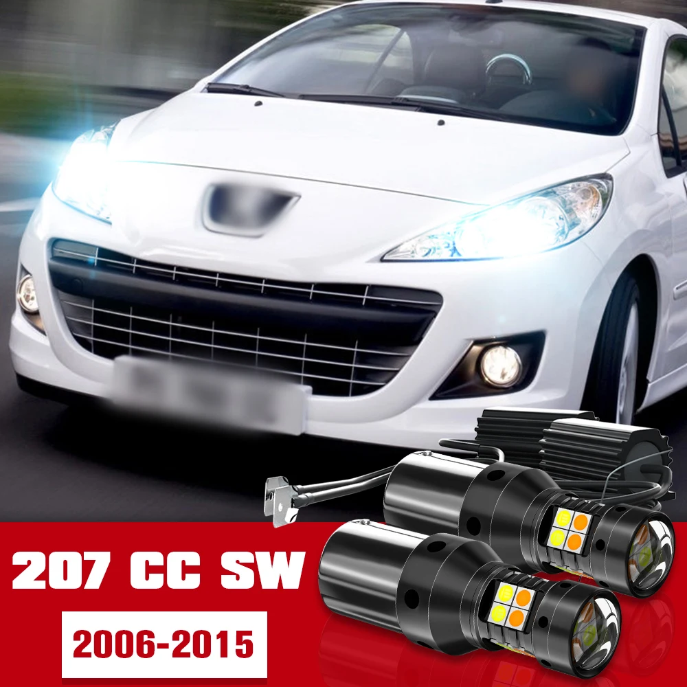 2x LED Accessories Dual Mode Turn Signal+Daytime Running Light DRL For Peugeot 207 CC SW 2006-2015 2009 2010 2011 2012 2013 2014
2x LED Accessories Dual Mode Turn Signal+Daytime Running Light DRL For Peugeot 207 CC SW 2006-2015 2009 2010 2011 2012 2013 2014