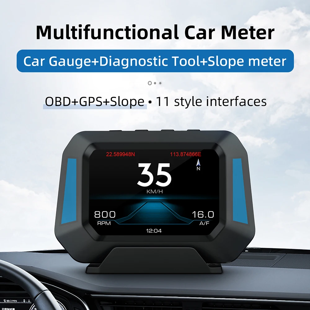 

Obd2 Diagnostic Tools Obd2 Universal Smart Practical Mutifunction Car Accessories Instrument Cluster Meter Gauge 3.5inch Durable