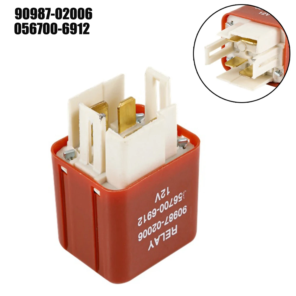 For Toyota Water tank Fan Relay 12V 4Pin OEM Part Number and Guaranteed Fit 90987 02006 056700 6912 90987 02011
For Toyota Water tank Fan Relay 12V 4Pin OEM Part Number and Guaranteed Fit 90987 02006 056700 6912 90987 02011