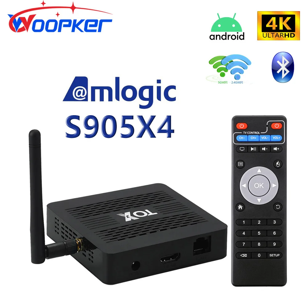 Woopker-Upgraded Smart TV Box, Android 11.0, Amlogic S905X4, Dual WiFi, 4K Home Media Player, Supports Dolby Atmos Audio
Woopker-Upgraded Smart TV Box, Android 11.0, Amlogic S905X4, Dual WiFi, 4K Home Media Player, Supports Dolby Atmos Audio