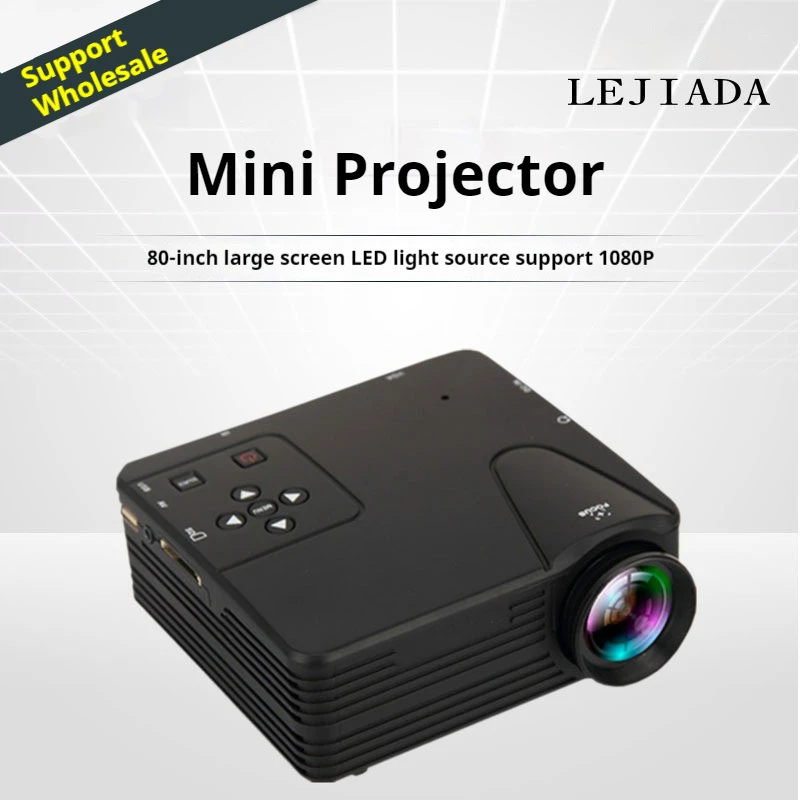 

New H80 Micro Projector Home Portable LED Cross Mini Projector HD 1080P Wholesale