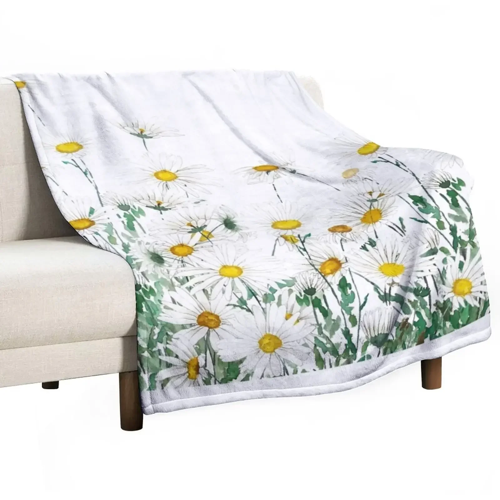 white margaret daisy horizontal watercolor painting Throw Blanket Moving Furrys Flannel Blankets
white margaret daisy horizontal watercolor painting Throw Blanket Moving Furrys Flannel Blankets