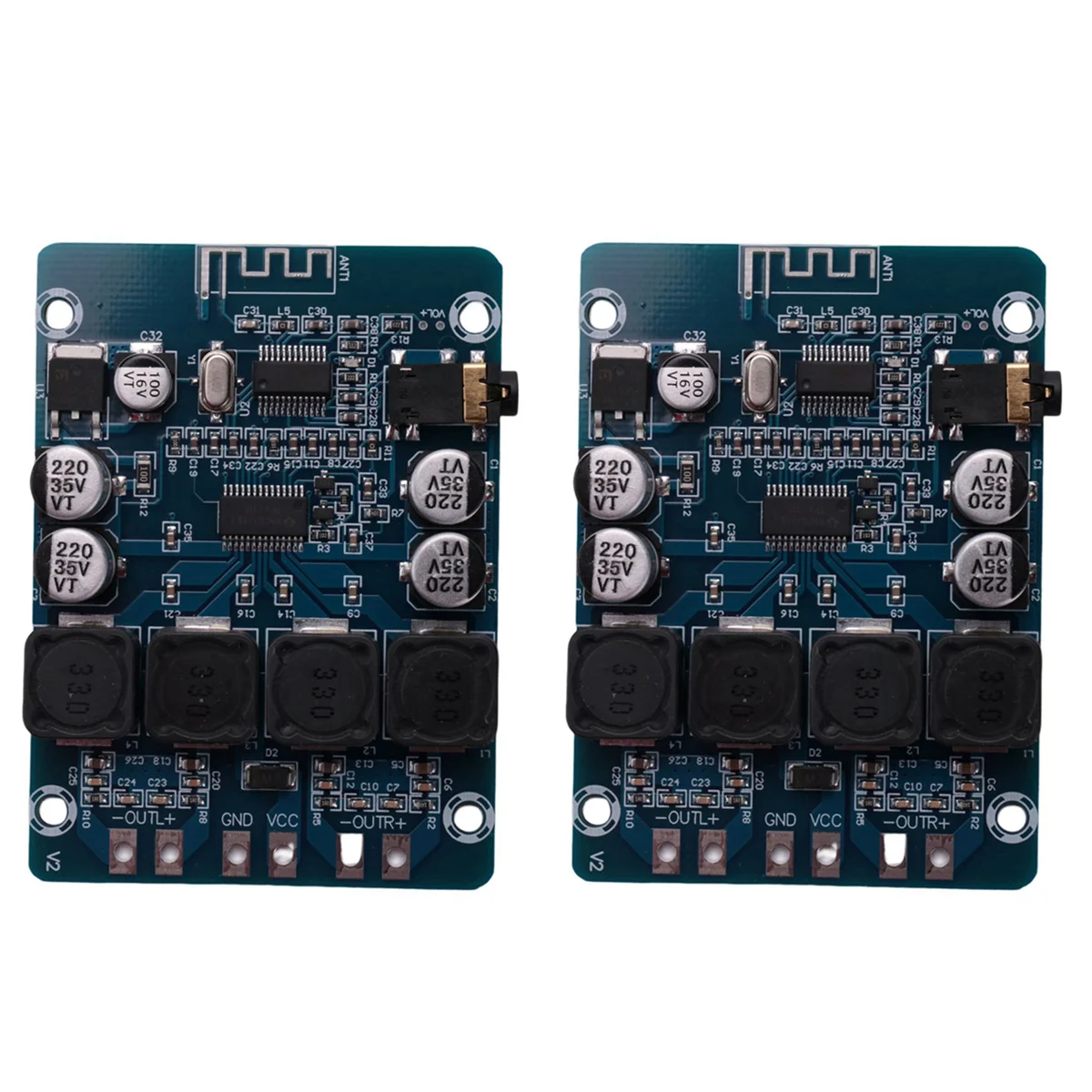 

2X XH-M314 TPA3118 Bluetooth Digital Power Amplifier Board 2X30W Stereo