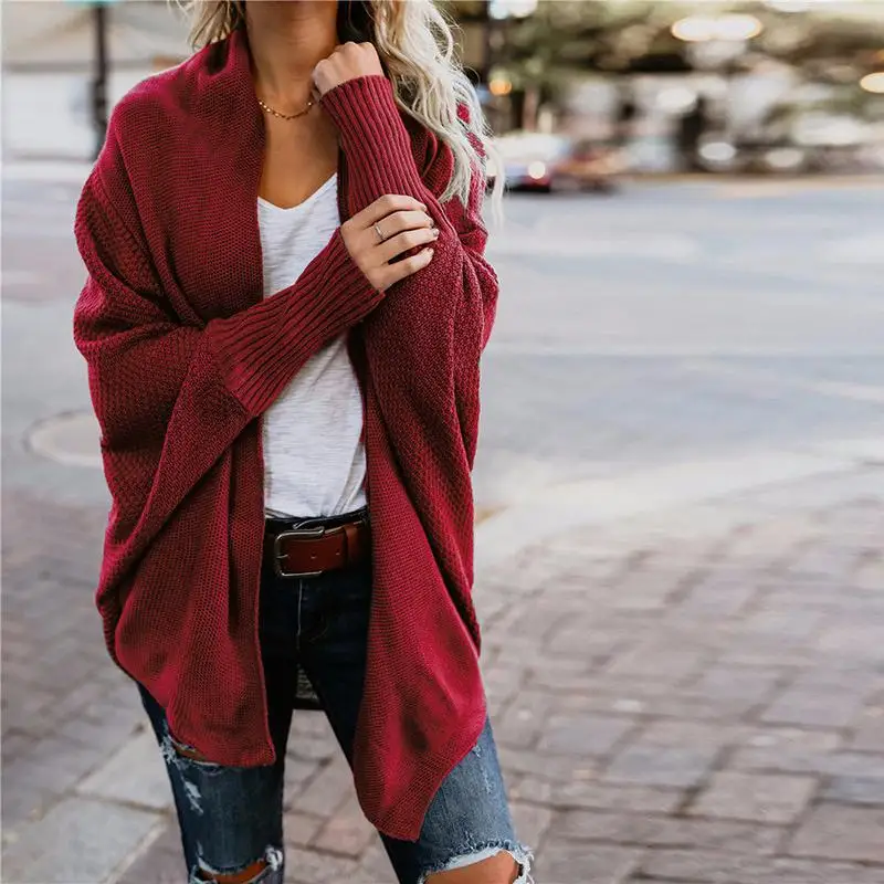 Knitted Cardigan for Women 2022 Autumn Winter New Women's Batwing Sleeve Loose Long Sweater Coat Fashion Solid Warm Cardigan
Knitted Cardigan for Women 2022 Autumn Winter New Women's Batwing Sleeve Loose Long Sweater Coat Fashion Solid Warm Cardigan