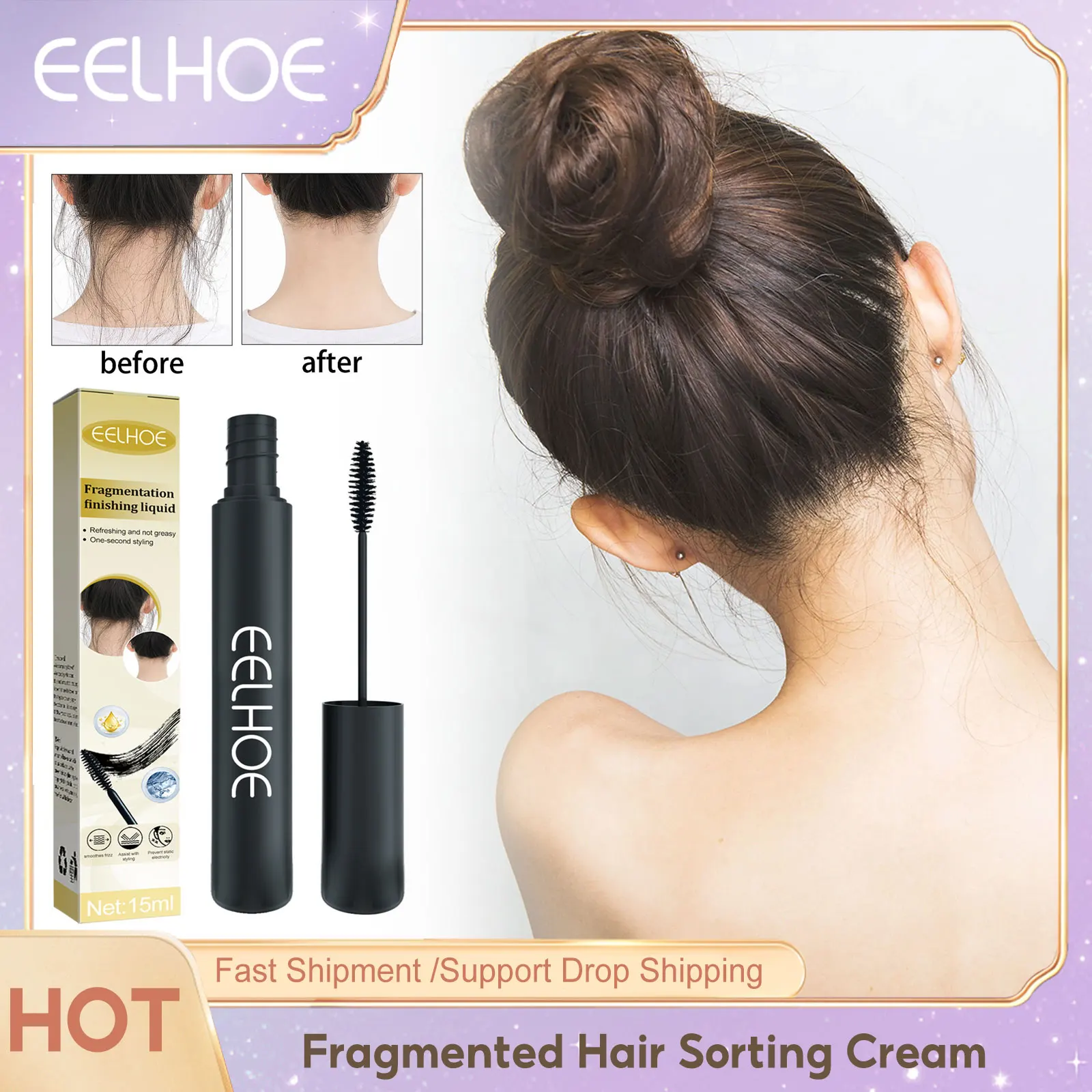 EELHOE Natural Hair Styling Cream Rapid Fixed Fluffy Black Hair Shaping Cream Non Greasy Men and Women Broken Hair Artifact 15ml
EELHOE Natural Hair Styling Cream Rapid Fixed Fluffy Black Hair Shaping Cream Non Greasy Men and Women Broken Hair Artifact 15ml