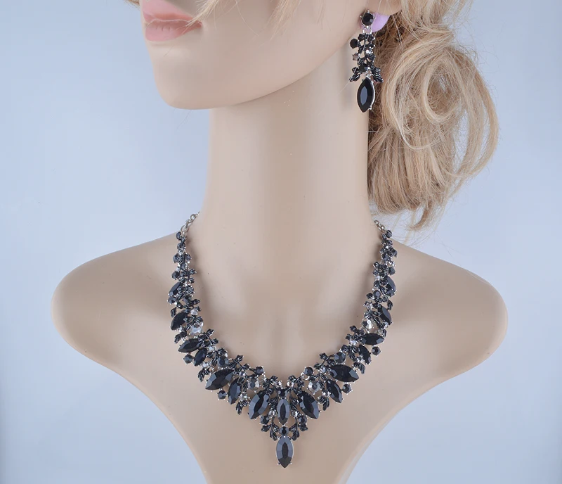 Fashion Crystal Indian Necklace Earring Jewelry Sets For Women Brides Bridal Wedding Party Costume Jewellery Accessories 12 Mallzona S44644eac86154eb39695f505bd1c755eU Fashion Crystal Indian Necklace Earring Jewelry Sets For Women Brides Bridal Wedding Party Costume Jewellery Accessories Mallzona