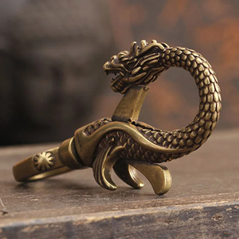 Retro Statue Dragon Ornament Solid Copper Miniature Figurines Keychain Handmade Craft Living Room Office Desk Home Decoration
Retro Statue Dragon Ornament Solid Copper Miniature Figurines Keychain Handmade Craft Living Room Office Desk Home Decoration