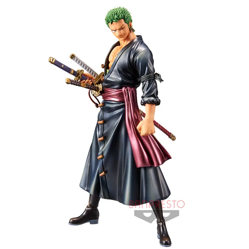 

Judai Original Bandai Banpresto One Piece DXF The Grandline Men Wano Kuni Roronoa Zoro PVC Action Figure Model Doll Toys