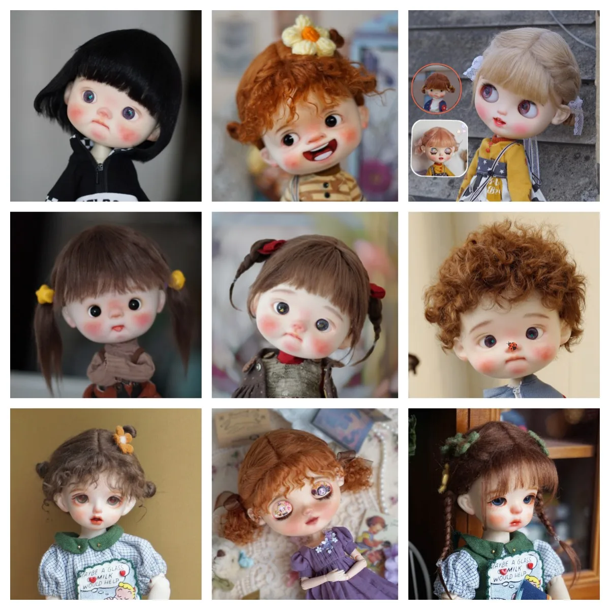Аксессуары для шарнирных кукол в наличии Qbaby Blythe Amydoll, парики для кукол, игрушечные парики для девочек, модные милые короткие челки, кукольные парики
Аксессуары для шарнирных кукол в наличии Qbaby Blythe Amydoll, парики для кукол, игрушечные парики для девочек, модные милые короткие челки, кукольные парики