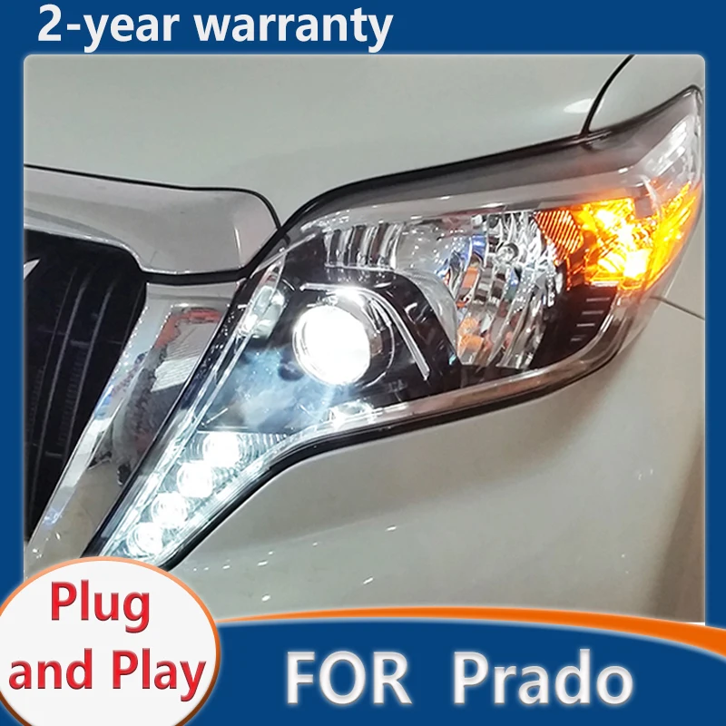 Head Lamp for Toyota Prado Headlights 2014-2017 LED Headlight ANGEL EYES DRL Bi-Xenon Lens HID Automobile Accessories
Head Lamp for Toyota Prado Headlights 2014-2017 LED Headlight ANGEL EYES DRL Bi-Xenon Lens HID Automobile Accessories
