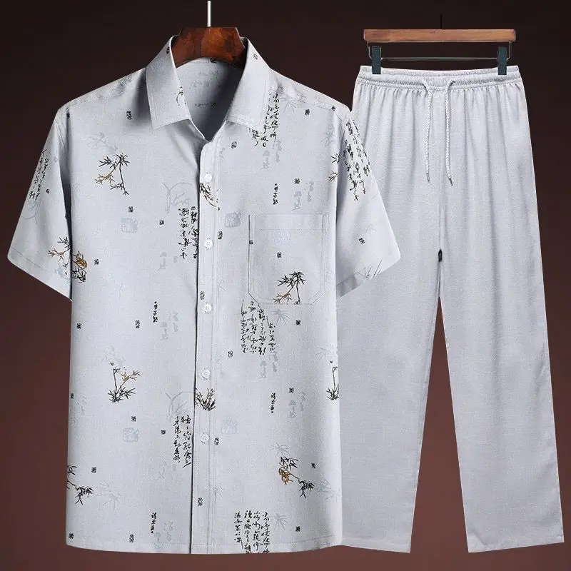 Yourqipao Summer Short-sleeved Shirt Father Elderly Casual Grandpa Plus Size Lapel Thin Chinese Style Tang Suit Tops for Men
Yourqipao Summer Short-sleeved Shirt Father Elderly Casual Grandpa Plus Size Lapel Thin Chinese Style Tang Suit Tops for Men