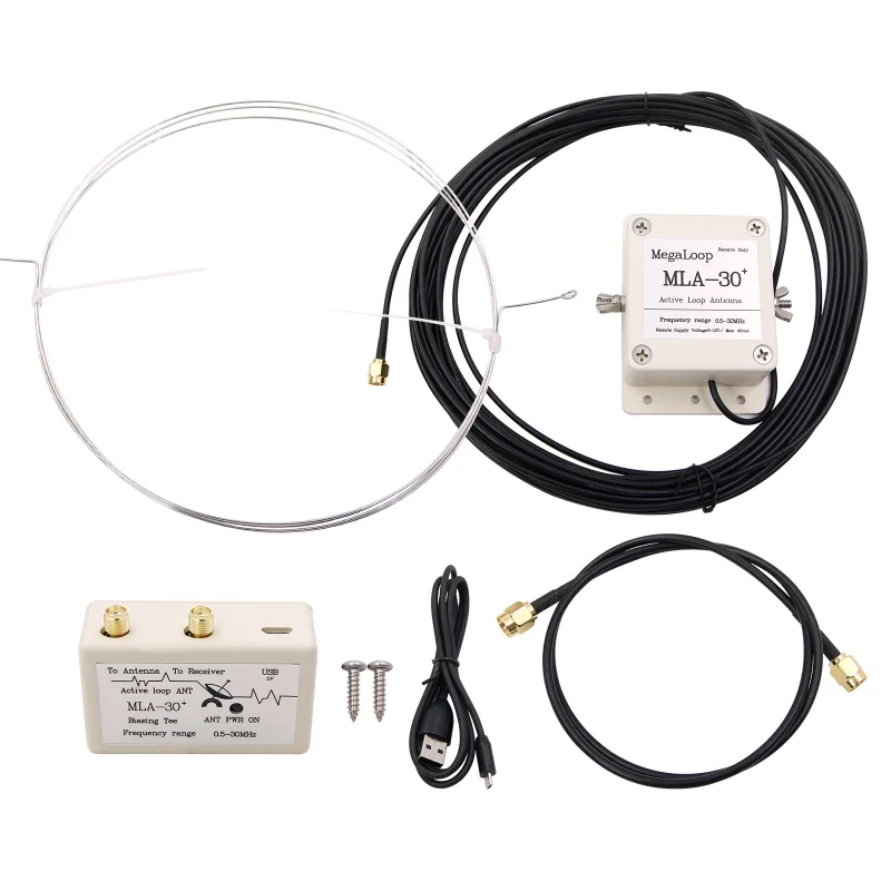 MLA-30+ 500KHz-30MHz Shortwave Radio Antenna Active Loop Antenna for Medium Wave Shortwave Radios
MLA-30+ 500KHz-30MHz Shortwave Radio Antenna Active Loop Antenna for Medium Wave Shortwave Radios