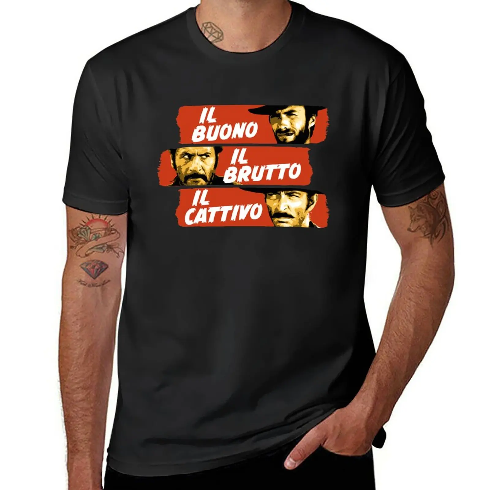 New Il Buono, il Brutto, il Cattivo – Italian version of The Good, The Bad and The Ugly T-Shirt
New Il Buono, il Brutto, il Cattivo – Italian version of The Good, The Bad and The Ugly T-Shirt