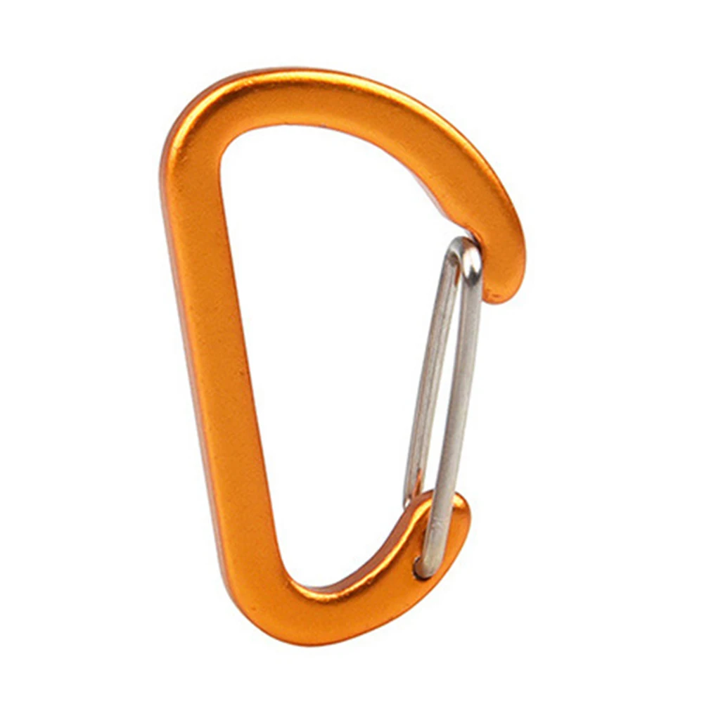 

1PC Outdoor Carabiner 40x25x4mm Aluminum Alloy Climbing Camping Stainless Mi-Ni Carabiner Spring Hook Clip Keychain Equipment