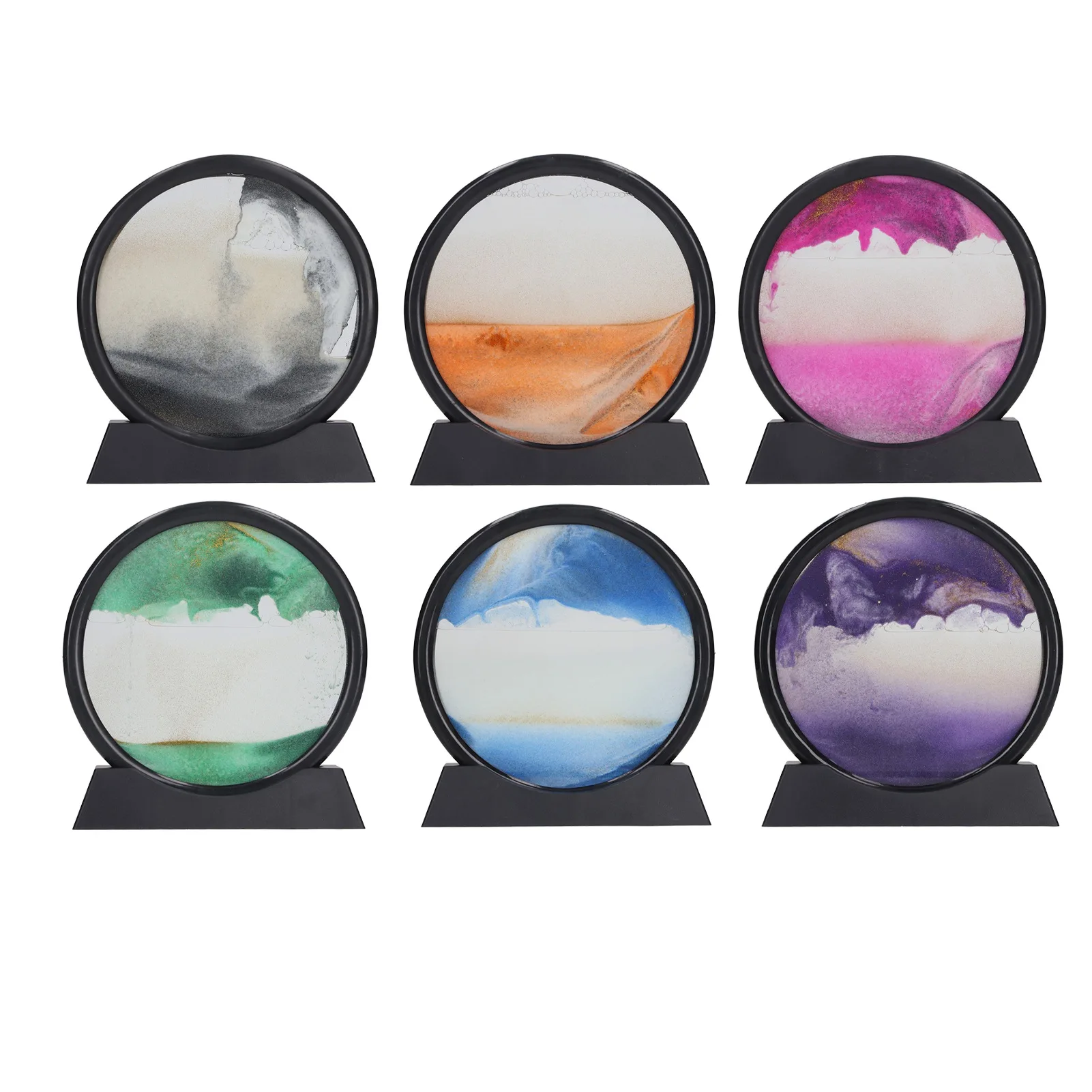 7in 3D Moving Sand Art Nordic Oranment Liquid Hourglass Flowing Sand Sandscape Round Painting Home Decor Gifts
7in 3D Moving Sand Art Nordic Oranment Liquid Hourglass Flowing Sand Sandscape Round Painting Home Decor Gifts