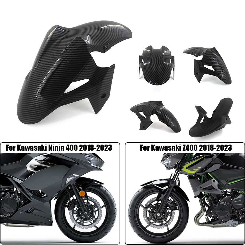 

Motorcycle Accessories Front Fender For Kawasaki Ninja400 Z400 Ninja-400 Z-400 2018-2023 Mudguard Fairings Carbon Fiber