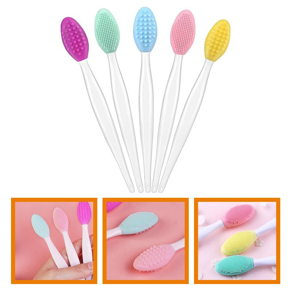 5pcs Lip Brushes Double Sided Lip Scrub Brush Tools Silicone Exfoliating Lip Brushes
5pcs Lip Brushes Double Sided Lip Scrub Brush Tools Silicone Exfoliating Lip Brushes