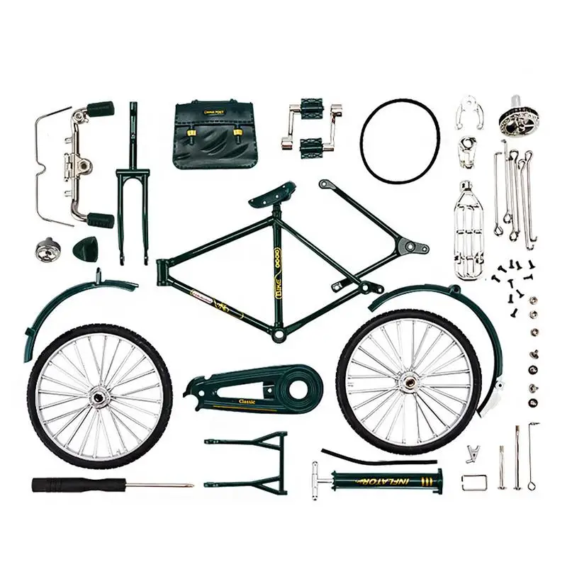DIY Bicycle Model Scale Metal Bicycle Sculpture With Inflator Bike Toy Model For Manual Assembly For Friends Neighbors And Famil 
DIY Bicycle Model Scale Metal Bicycle Sculpture With Inflator Bike Toy Model For Manual Assembly For Friends Neighbors And Famil