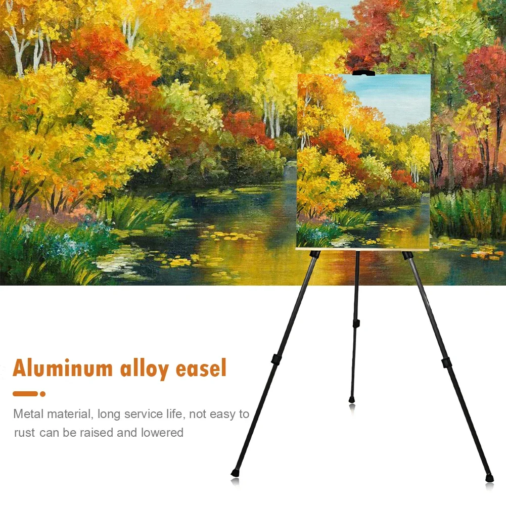 

For Alloy Foldable Easel Portable Adjustable Metal Art Artist Travel Sketch Aluminum Stand Supplies Drawing