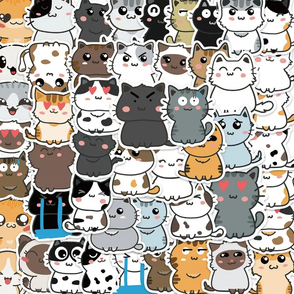 50Pcs Graffiti Sticker Waterproof Removable Self-adhesive DIY PVC Cute Cat Pattern Water Bottle Vinyl Sticker Decal School
50Pcs Graffiti Sticker Waterproof Removable Self-adhesive DIY PVC Cute Cat Pattern Water Bottle Vinyl Sticker Decal School