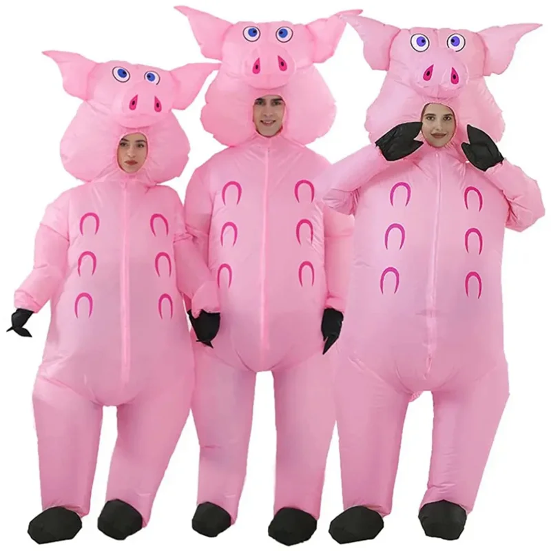 

Kids Adult Man Pig Inflatable Costume Boys Girl Party Cosplay Costume Funny Suit Anime Fancy Dress Halloween Costume for Woman