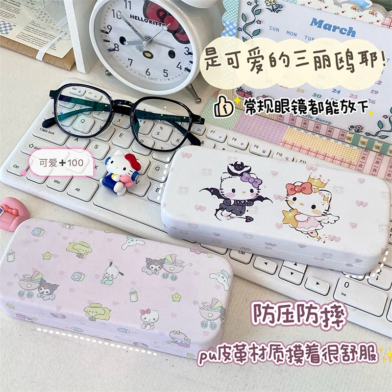 Sanrio Hello Kitty Glasses Case Kuromi Kawaii Cartoon Cure Color Block Sunglasses Storage Box Squeeze Drop Toys Girls Gifts
Sanrio Hello Kitty Glasses Case Kuromi Kawaii Cartoon Cure Color Block Sunglasses Storage Box Squeeze Drop Toys Girls Gifts