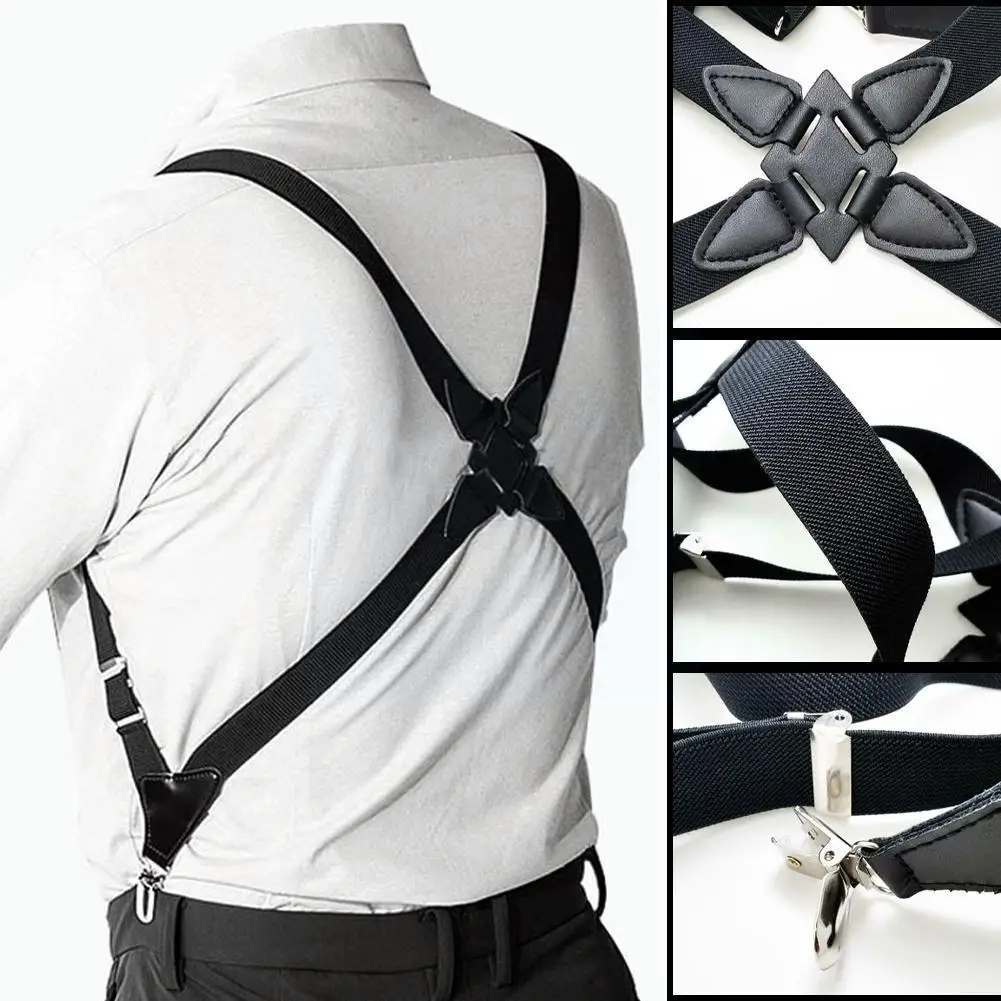 Men's Suspenders Adjustable Braces X Shape Elastic Apparel Clip Side Suspensorio Adult Crossover Strap Trousers Accessories H1Y3
Men's Suspenders Adjustable Braces X Shape Elastic Apparel Clip Side Suspensorio Adult Crossover Strap Trousers Accessories H1Y3