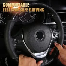 DIY Hand-stitched Car Steering Wheel Cover 15"/38cm Leather Non-slip Steering Wheel Protector with Needle Thread Car Interior
DIY Hand-stitched Car Steering Wheel Cover 15"/38cm Leather Non-slip Steering Wheel Protector with Needle Thread Car Interior