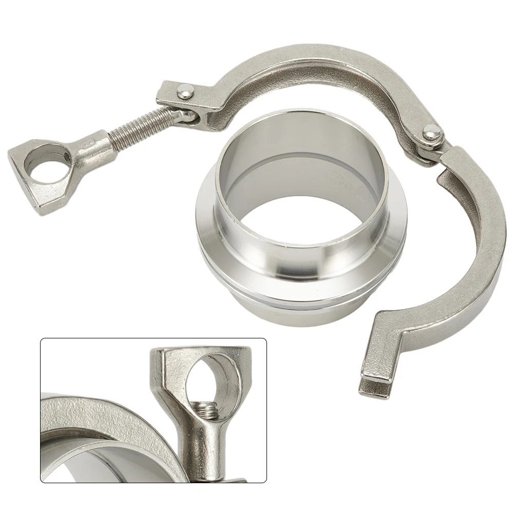 Sanitary Pipe Tri-Clamp Ferrule Weld Set PTFE Gasket Silver Stainless Steel Accessory SS304 Ferrule 51mm 2" OD
Sanitary Pipe Tri-Clamp Ferrule Weld Set PTFE Gasket Silver Stainless Steel Accessory SS304 Ferrule 51mm 2" OD