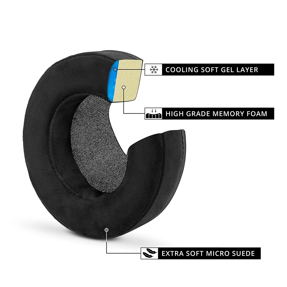 Replacement Cooling Gel Earpads Ear Pads Muffs Cups Cover Repair Parts For Dell Alienware AW510H AW310H Headphones Game Headsets Replacement Cooling Gel Earpads Ear Pads Muffs Cups Cover Repair Parts For Dell Alienware AW510H AW310H Headphones Game Headsets