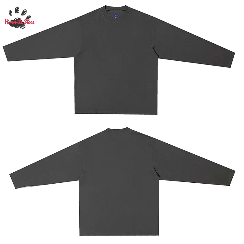 Solid Color Long Sleeve T-shirt Kanye West YZY Tee Men Woman 1:1 Best Quality Vintage Loose Fashion Summer Streetwear Cotton
Solid Color Long Sleeve T-shirt Kanye West YZY Tee Men Woman 1:1 Best Quality Vintage Loose Fashion Summer Streetwear Cotton