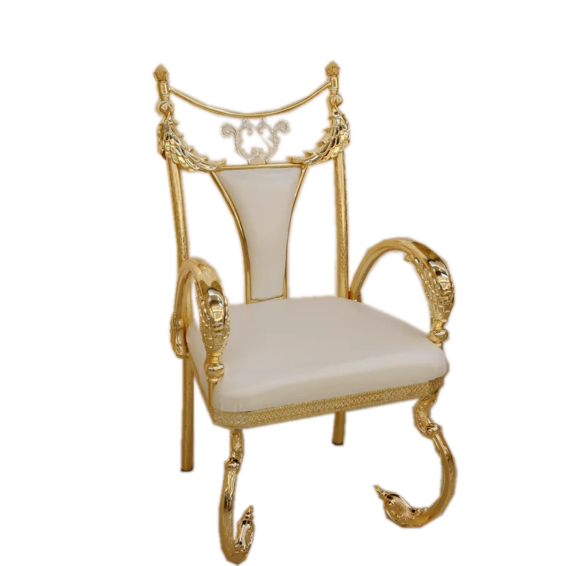 European Style luxury Boutique 18K Gold Plated living room Chair With Armrest Dining Chair
European Style luxury Boutique 18K Gold Plated living room Chair With Armrest Dining Chair