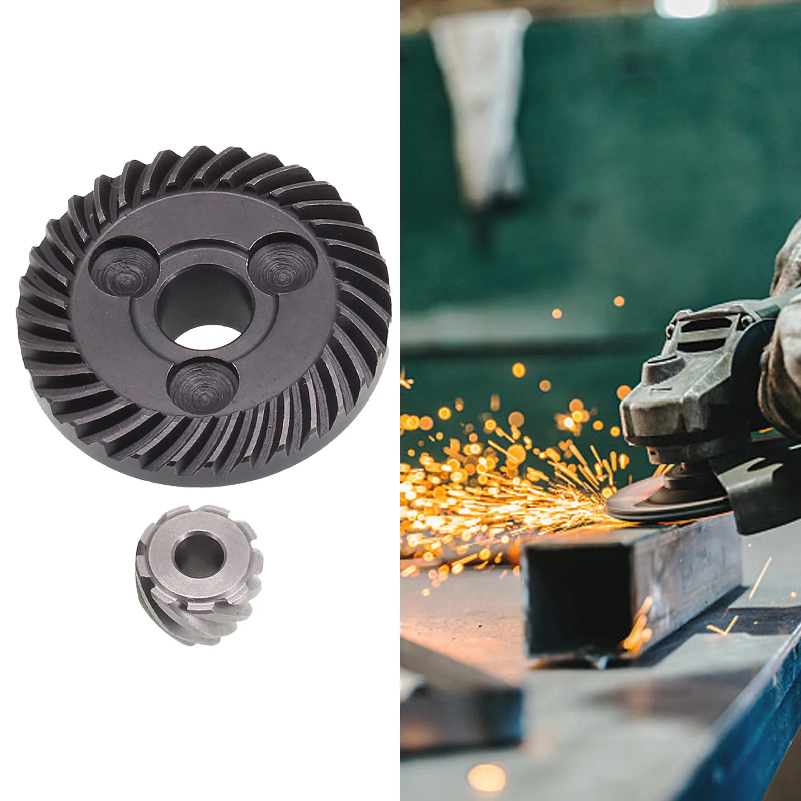 1set Spiral Bevel Gear Straight Helical Tooth Fixing Nuts 11.5/6mm Hole 32T For GWS6-100 Angle Grinder Power Tools Accessories
1set Spiral Bevel Gear Straight Helical Tooth Fixing Nuts 11.5/6mm Hole 32T For GWS6-100 Angle Grinder Power Tools Accessories