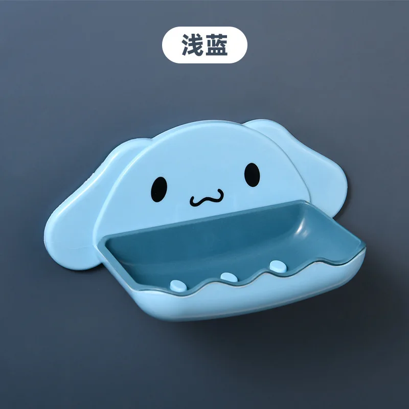 Sanrio Cinnamoroll Коробка для мыла с мультяшным рисунком для ванной комнаты без воды Двойная настенная подвесная полка для хранения туалетный ящик для мыла без перфорации 
Sanrio Cinnamoroll Коробка для мыла с мультяшным рисунком для ванной комнаты без воды Двойная настенная подвесная полка для хранения туалетный ящик для мыла без перфорации