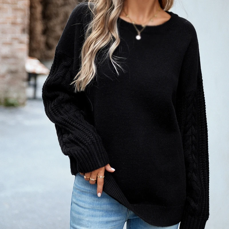 Autumn Winter Stitching Sweater Solid Color Knitted Casual Patchwork Sequin Cargigan Long Sleeve Pullovers
Autumn Winter Stitching Sweater Solid Color Knitted Casual Patchwork Sequin Cargigan Long Sleeve Pullovers
