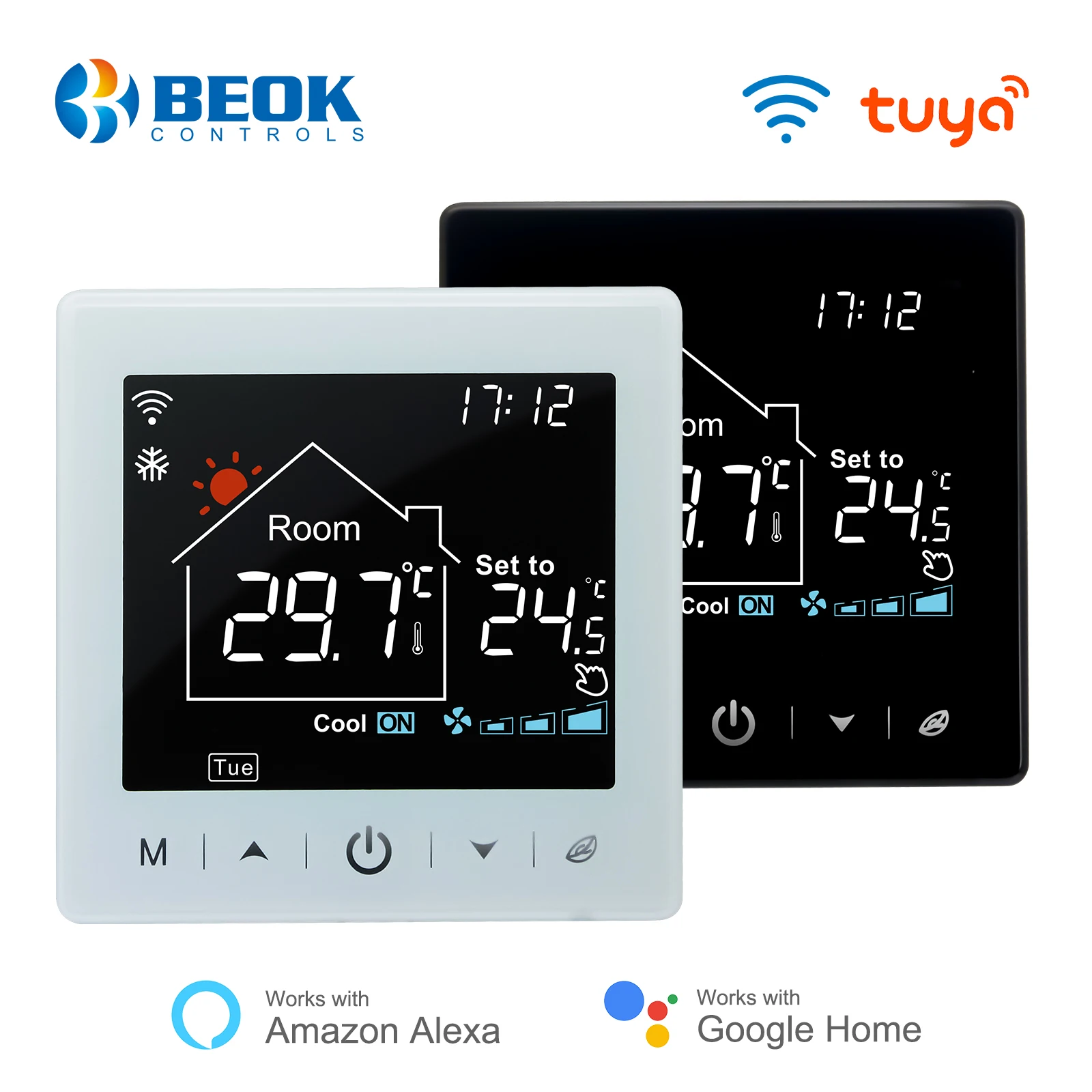 Beok Tuya Smart Central Air Conditioner Thermostat Wifi Fan Coil 3 Speed Temperature Controller Cooling And Heating AC 2 Pipe
Beok Tuya Smart Central Air Conditioner Thermostat Wifi Fan Coil 3 Speed Temperature Controller Cooling And Heating AC 2 Pipe