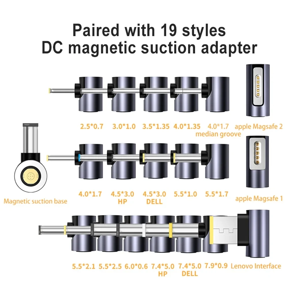 100W 5521 Type C USB C PD to Dc Laptop Power Adapter Converter Magnetic Charging 8p Converter Cable Wire for Asus Hp DELL Lenovo
100W 5521 Type C USB C PD to Dc Laptop Power Adapter Converter Magnetic Charging 8p Converter Cable Wire for Asus Hp DELL Lenovo