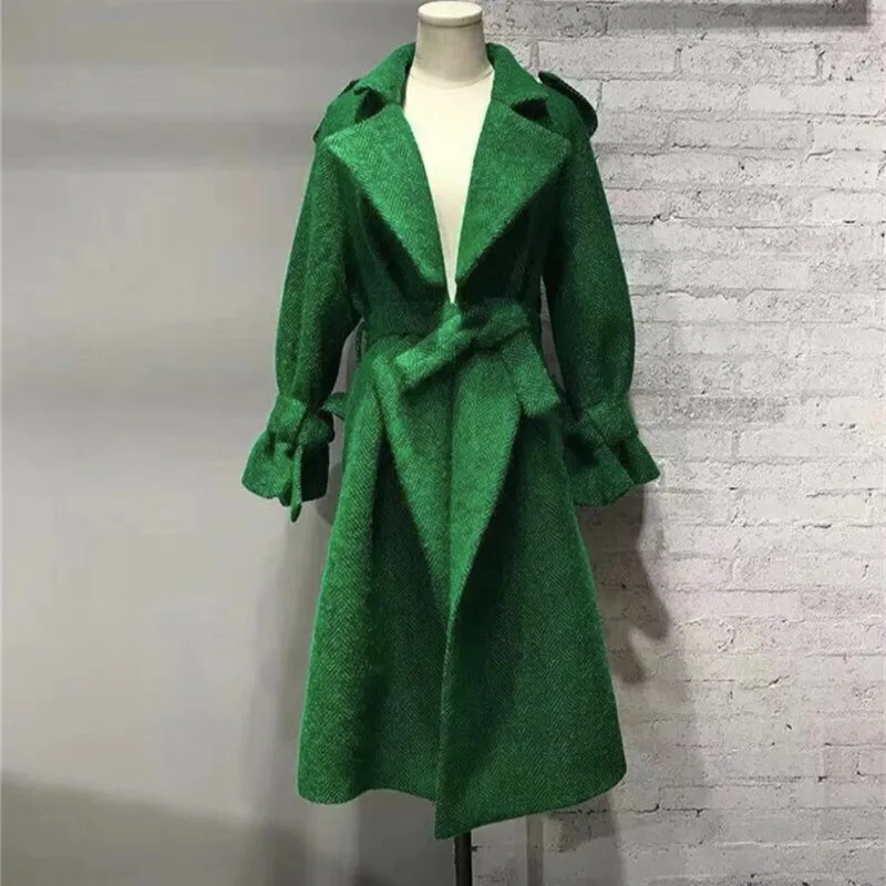 Tweed Wool Long Coat Women 2022 Korean Style Autumn Woolen Jacket Female Loose Outerwear Casaco Feminino
Tweed Wool Long Coat Women 2022 Korean Style Autumn Woolen Jacket Female Loose Outerwear Casaco Feminino