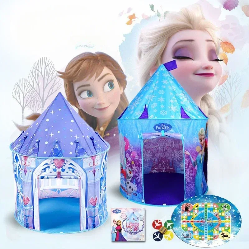 

Frozen Elsa Princess animation peripheral cartoon cute children's yurt tent creative personality game toy house Christmas gift