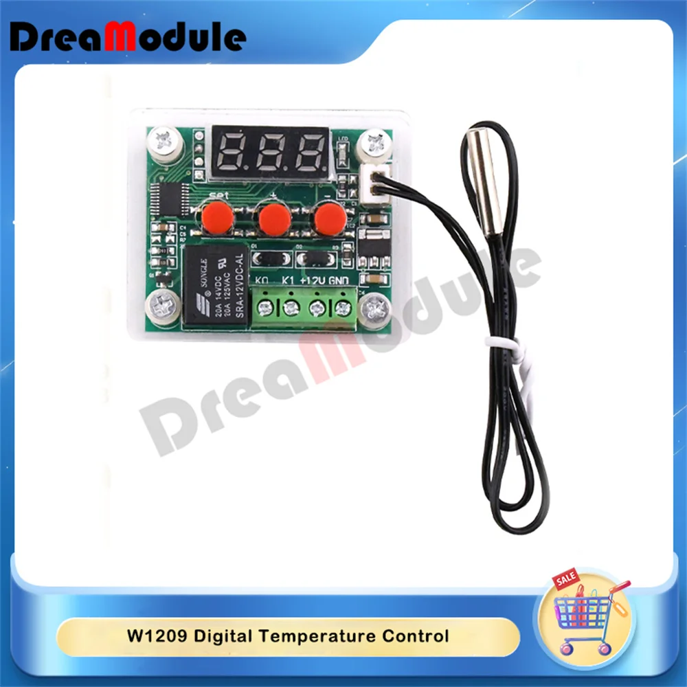 W1209 Digital Temperature Control Button Acrylic Housing With Button Digital Temperature Controller Thermistor Protection Cover
W1209 Digital Temperature Control Button Acrylic Housing With Button Digital Temperature Controller Thermistor Protection Cover