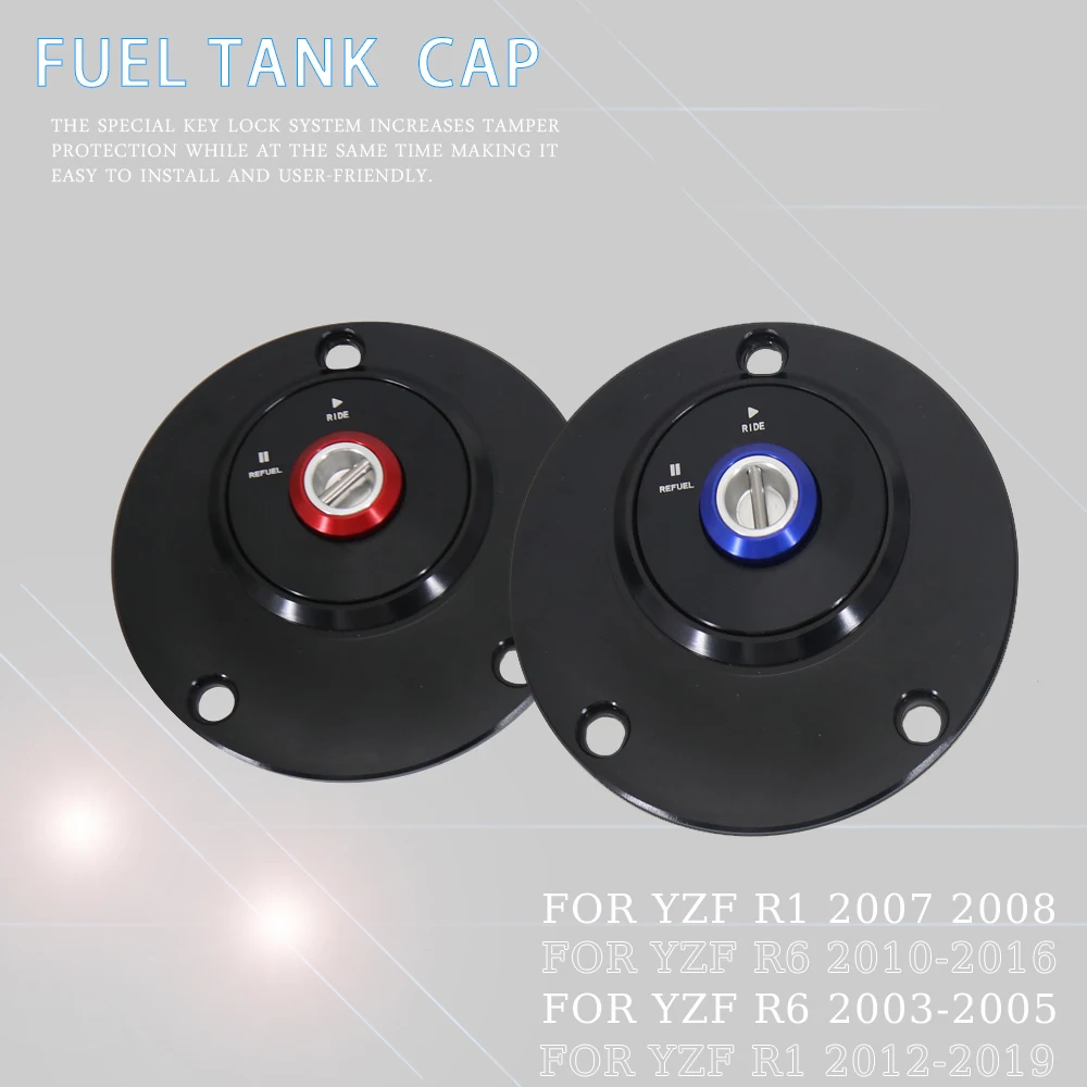 New Fuel Tank Oil Filler Cover Cap For YAMAHA YZF R1 2012-2019 YZF R6 2010-2016 Motorcycle Aluminum Oil Filler Cover
New Fuel Tank Oil Filler Cover Cap For YAMAHA YZF R1 2012-2019 YZF R6 2010-2016 Motorcycle Aluminum Oil Filler Cover