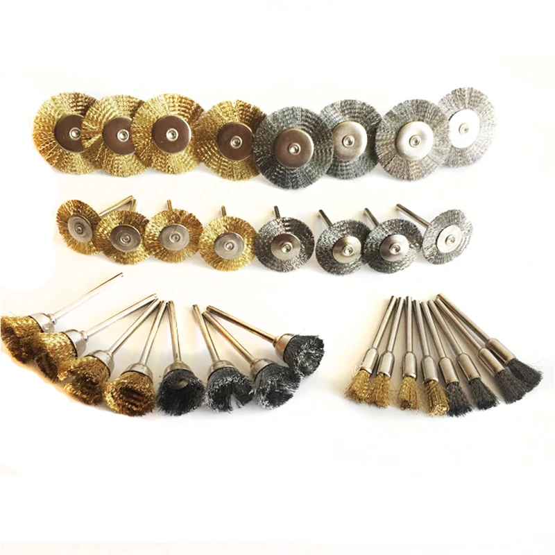 9Pcs Steel Wire Brass Brush Brushes Rotary Tool Electric For Dremel Drill Polishing Grinding Wheel T-shaped Brush Accessories
9Pcs Steel Wire Brass Brush Brushes Rotary Tool Electric For Dremel Drill Polishing Grinding Wheel T-shaped Brush Accessories