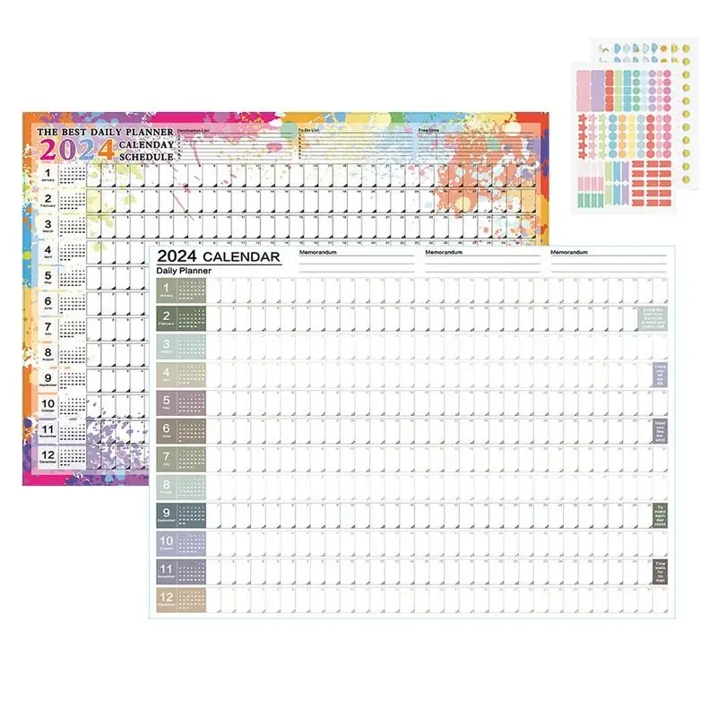 

Wall Calendar 2024 Monthly Planner 12 Months Thick Paper Schedule Organizer 2024 New Year Event Planning For Office Accessories